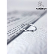 BEUNI HANDMADE PREMIUM 999 SILVER RING ANTIRUST NO ALLERGIC WATER PROOF WITH 999 MARK 999 SILVER
