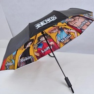 Spot One Piece Animation Ten Bone Automatic Sunny Umbrella Lufei Sun Umbrella Gift UV Protection Umb
