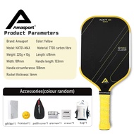 Vợt Pickleball Amasport NXT 01 MAX Carbon T700 Lõi đẩy sạc Công nghệ ma sát nhám cao cấp.