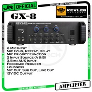 KEVLER (GX-8) 900W X2 High Power Integrated Amplifier with 3.5mm Jack/Mic Input, Feedback Reducer, Mic Priority Button, Effects Master Controls for Karaoke System