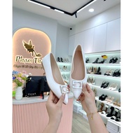 GS-Square Buckle Doll Shoes BigSize 40-44 Matte Leather