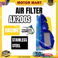 QJ AX200S AX200 RACING AIR FILTER AIR CLEANER STAINLESS STEEL ORIGINAL HIGH QUALITY