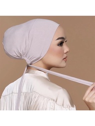 【Must-Have Style】 Hijab Turban Cap Cotton With Band Adjustable Inner Hijab Cap Turban Modal Undersca
