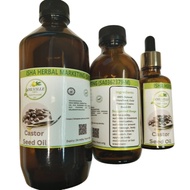Castor Oil- Cold Pressed in wood machine [1000ml]- Hexane free