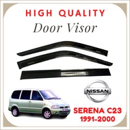 (3PCS/SET) NISSAN SERENA C23 1991-2000 1ST GEN Flat Door Visor Air Press Window Door Visor