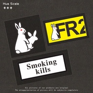 Jdm Street Wear FR2 Rabbit Luggage Sticker Unique Car Motorcycle Electric Vehicle Modified Sticker F