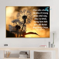 Mirror painting - Original Bible Verse Painting model for room decoration table - Modern border fram