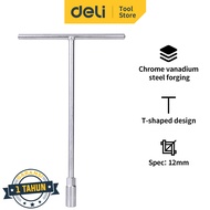 Deli Automotive Wrenches/Kunci T Kunci Ban Otomotif 8/10/12/14 mm Chrome DLX /Alat Perkakas