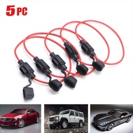 5 Pcs/set Mini Blade Fuse Holder 12V 30A Auto Accessories Splash Proof Inline Blade Fuse Holder Car 