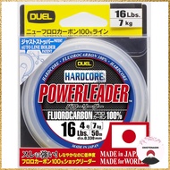 DUEL HARDCORE Fluorocarbon Line 16 lbs. HARDCORE POWERLEADER FC 50m 16 lbs. Natural Clear H3339