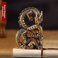 YD | Auspicious Brass Dragon Statue