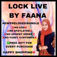 [LINK PAYMENT RM5 / RM10 / RM15] MAX 2KG (1-6 HELAI SM 1-3 HELAI SS) LOCK LIVE BY FAANA (NEW / PRELO