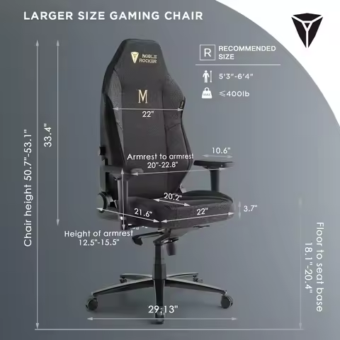 [Hot Deal, Best Seller!]Ergonomic PC Game Chair- Lumbar Support Headrest 4D Armrests Computer Chair,