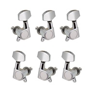 6pcs Sealed Guitar String Pegs Locking Tuners 3L3R Tuning Pegs String Tuner Acoustic Guitar Tuner Ma