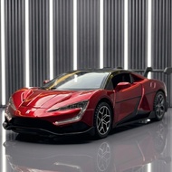 Diecast BYD U9 YangWang 1:24 Scale - Miniature Alloy Sports Car Pullback Sound Light Collectible Toy