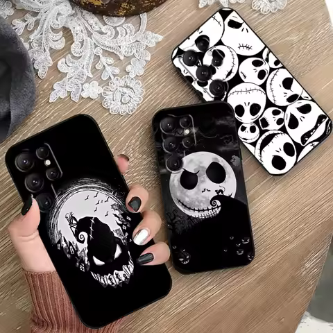 Disney Jack Skellington Anime For Samsung Galaxy S24 S23 S22 S21 S20 FE S10 S10E Plus Ultra Pro Lite