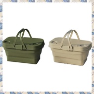 (SDRB) Foldable Storage Basket Set Wilderness Sailor Picnic Basket Compact Camping Box for Outdoor P