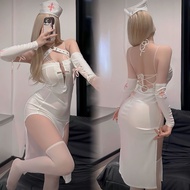 The Nun sexy Nun Cosplay - The Pope Nun costume nightgown with gloves