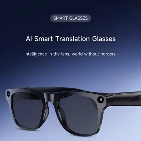 AI Smart Glasses 8K HD Photochromic Multifunction Bluetooth Calling Voice Assistant Music Player Tra