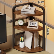 ตู้เล็กสามเหลี่ยมหัวเข็มขัดติดมuro ชั้นวางของหลายชั้นสำหรับหน้ามุม ตู้เล็กสำหรับใช้ในบ้านและสำนักงาน