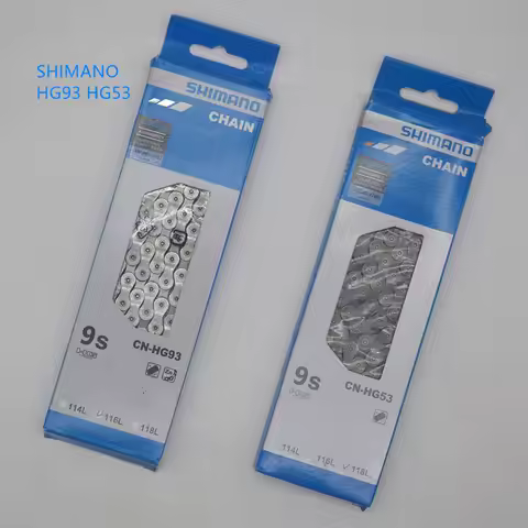 SHIMANO CN-HG53 HG93 9 Speed Racing road Bicycle Chain Mountain Road MTB Bike 116L Link Chain