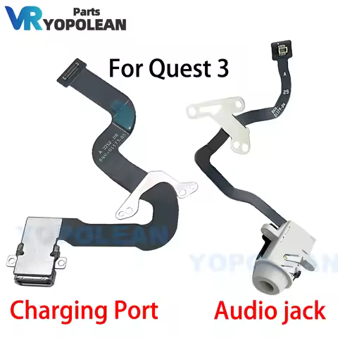 Original New Charging Port Flex Cable For Oculus Quest 3 VR Headset Audio Jack Flex Cable Replacemen