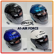 2025 NEW ONZA A1 AIR FORCE Air Vent Motor Helmet Same “J-FORCE 3” With Visor Smoke Free Sticker Shoe