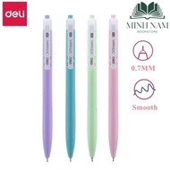Combo of 4 Deli Oil Ballpoint Pens 0.7mm press tip EQ03336 Xtream Deli Pen