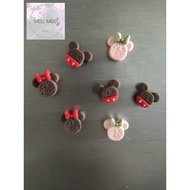 (Ready stock) Mickey Minnie Oreo Inspired Strong Mini 1cm Cute Fridge Magnets