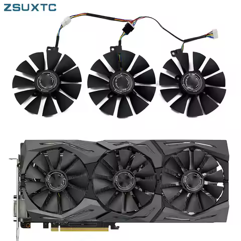 87MM T129215SU 6Pin Replacement For ASUS Strix GTX 1070 OC 1080 1060 1080Ti RX480 GTX1080 Video Card