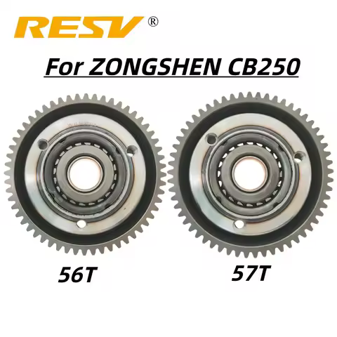 RESV 56T 57T for Zongshen CB200 CB250 CQR250 CB CBQ 250 250cc One Way Starter Start Up Clutch Assy.
