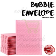 [Pink Bubble Mailer] Envelope Black Matte Bubble Wrap Mailer