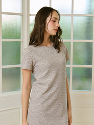 Junes Hope - Reine Dress เดรสทำงาน เดรสยาว เดรสแขนสั้น ชุดทำงาน เดรส