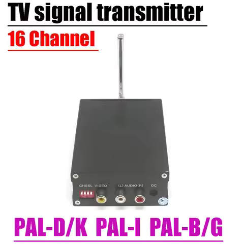 16-CH UHF TV Signal Transmitter Wireless Video TV Set Top Box To TV AV To UHF-TV PAL-D/K PAL-I PAL-B