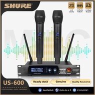 ไมโครโฟนไร้สาย shure US-600 wireless microphone ไมค์ร้องเพลง ไมค์คาราโอเกะ ไมค์ลอยเสียงดี ไมค์ลอยไร้