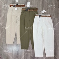 (size chart in description) Genuine surplus baggy pants with ZR belt Seluar Baggy Perempuan Seluar S
