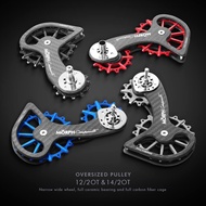 MORPH COMPONENTS OSPW Oversized Carbon Cage Ceramic Pulley 12/20T