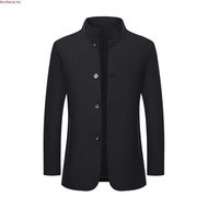 Jaket Sut Blazer Lelaki Jaket Blazer Fit m Lelaki Blazer Kot Kolar Tegak Perniagaan Sut Kasual Kot S
