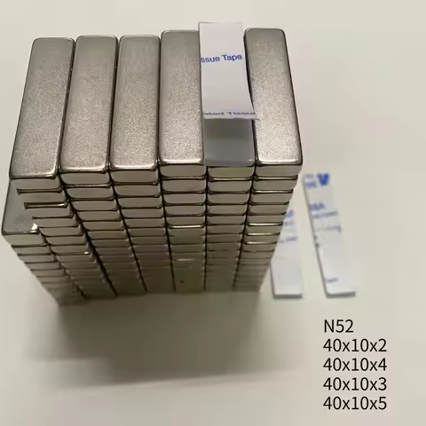 N52 40x10x2 40x10x4 40x10x3 40x10x5 Magnet Motor Neodymium Strong Heat System Home Office Diy standa