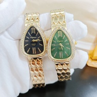 Snake-Shaped Diamond-Studded Ladies Watch Niche Fashionable Snake Head Quartz Watch Bracelet Women's