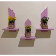 Flower Wall Shelf/Hanging Wall Shelf/Minimalist Wall Shelf