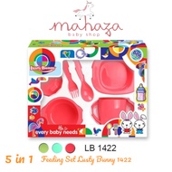 LustyBunny LB 1422 Feeding Set 6 in 1 Baby Feeding Equipment Baby Feeding Equipment | Baby Gift | Co