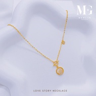 Merlin Goldsmith 22K 916 Gold Love Story Necklace