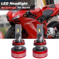 2PCS Motorcycle H11 H8 LED Headlight Bulbs 9600lm 6000k Canbus For Ducati 1098 1198 848 899 EVO 1199