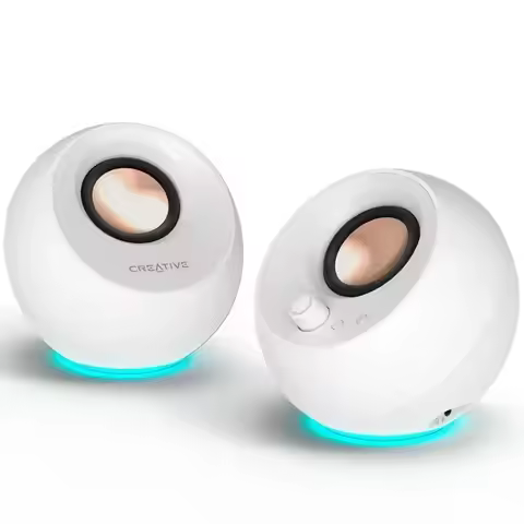 1 Pair Creative Pebble Pro Wireless Speaker RGB Strong Bass Audio Bluetooth 5.3 3D Stereo Surround S