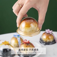 63-80gm round mooncake 25pcs/50pcs container trays box现货63-80克月饼圆形吸塑盒
