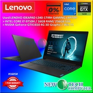 #1605 *Used Lenovo IdeaPad L340 17.3” Gaming Laptop Intel i7-9750H 16GB RAM 256GB SSD NVIDIA GTX 165