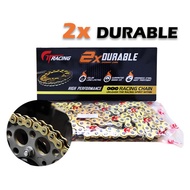 Gold Chain Motorcycle Racing Chain Rantai Motor 428Hx122L / 428Hx132L / 415Hx132L / 415Hx122L