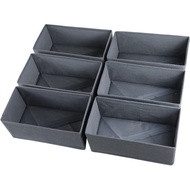 KIKILIE 6 Pack Foldable Clothing Organizers, Multi-purpose Drawer Dividers for Shirts, Bra, Socks an