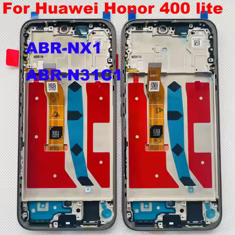 Original AMOLED 6.7'' For Huawei Honor 400 Lite ABR-NX1, ABR-N31C1 Display LCD Screen Frame Touch Di